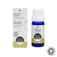 aqua oleum, Organic Lemon Essential Oil (bergapten-free), 10ml
